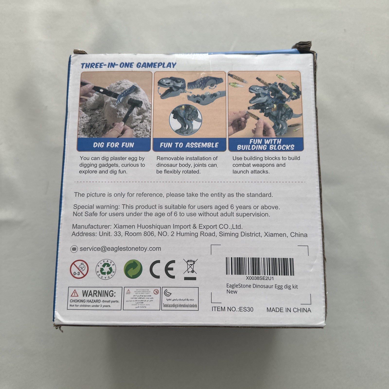Eaglestone Dinosaur Egg Dog Toy Kit for Age 6+