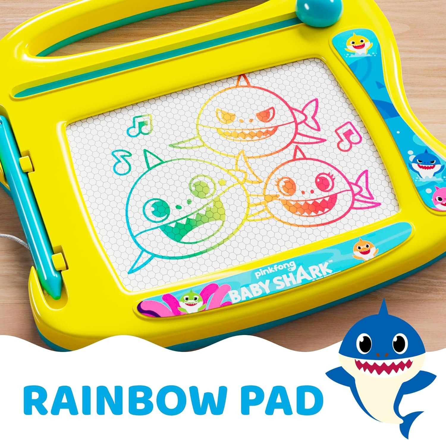 Lollipop Baby Shark Travel Magnetic Drawing Board for Boys or Girls