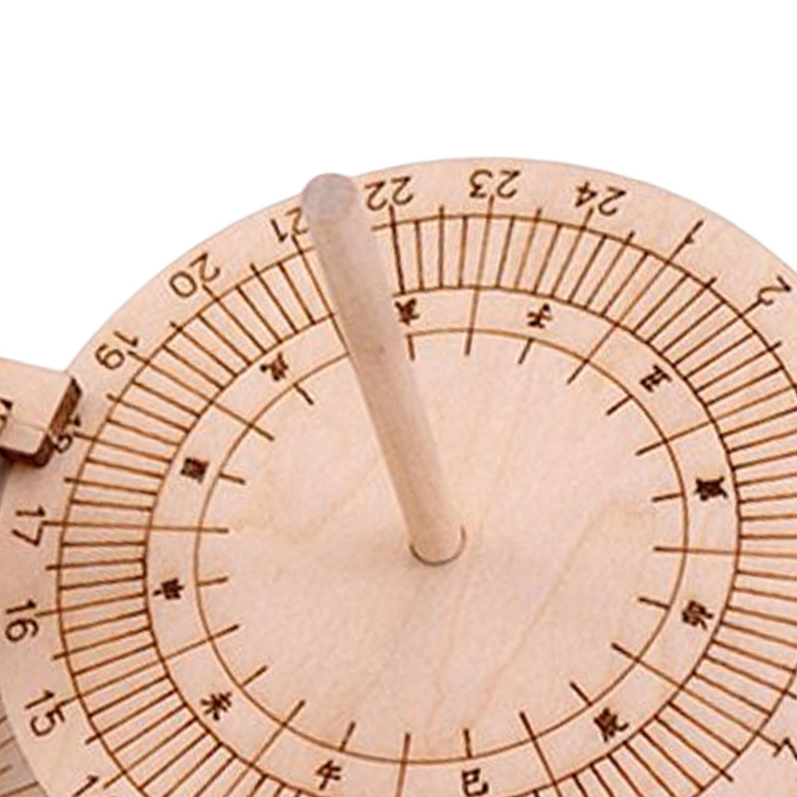 Equatorial Sundial Clock DIY Wooden Building Kit Manual Assembly Model