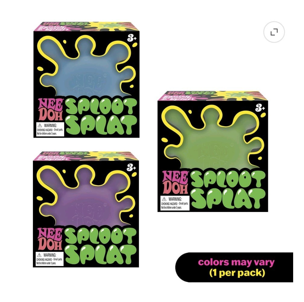 NeeDoh SPLOOT SPLAT Nee Doh Splatter Fidget Squishy (Green)