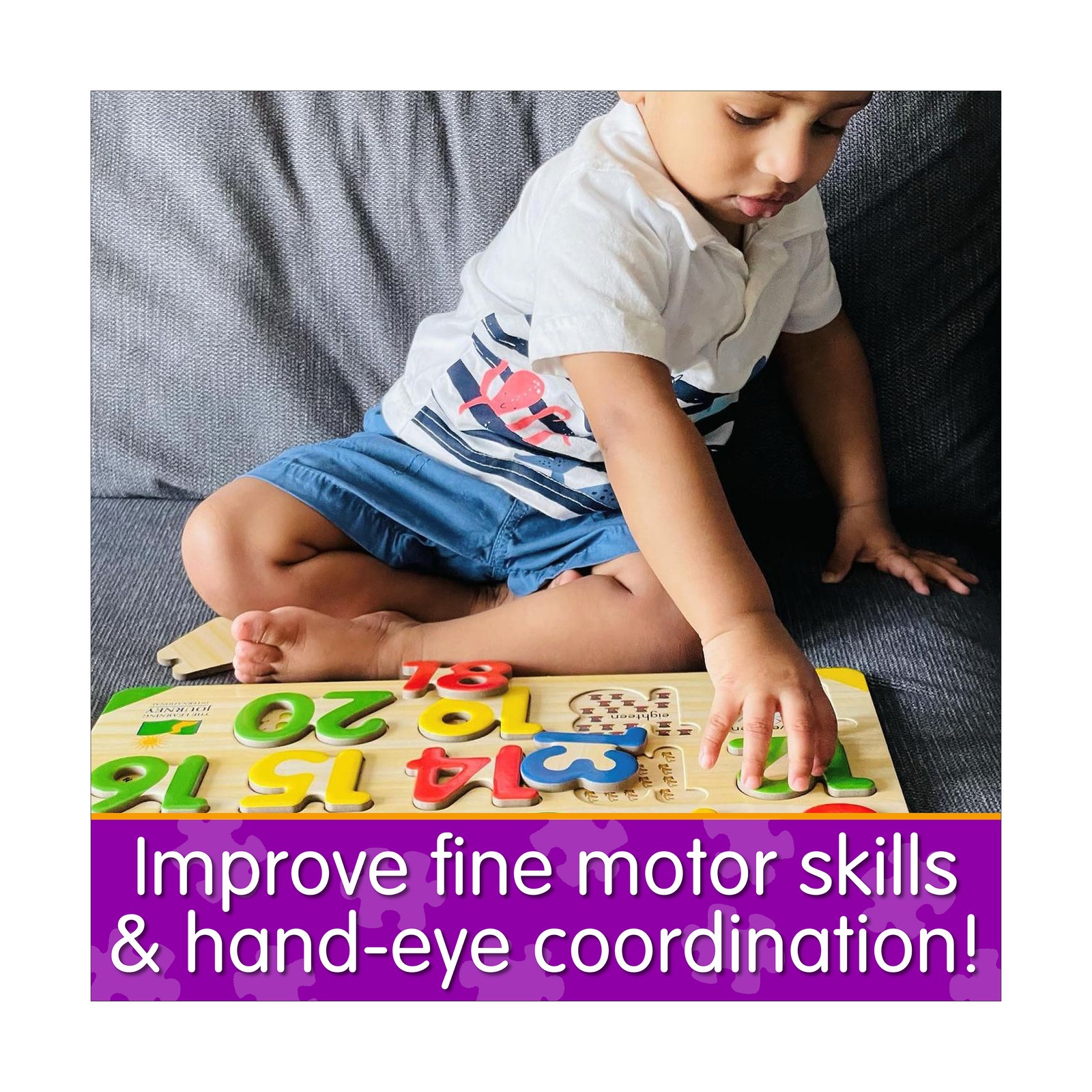 New – The Learning Journey Lift & Learn Puzzle – 123: 21 Pcs – Ages 3-6