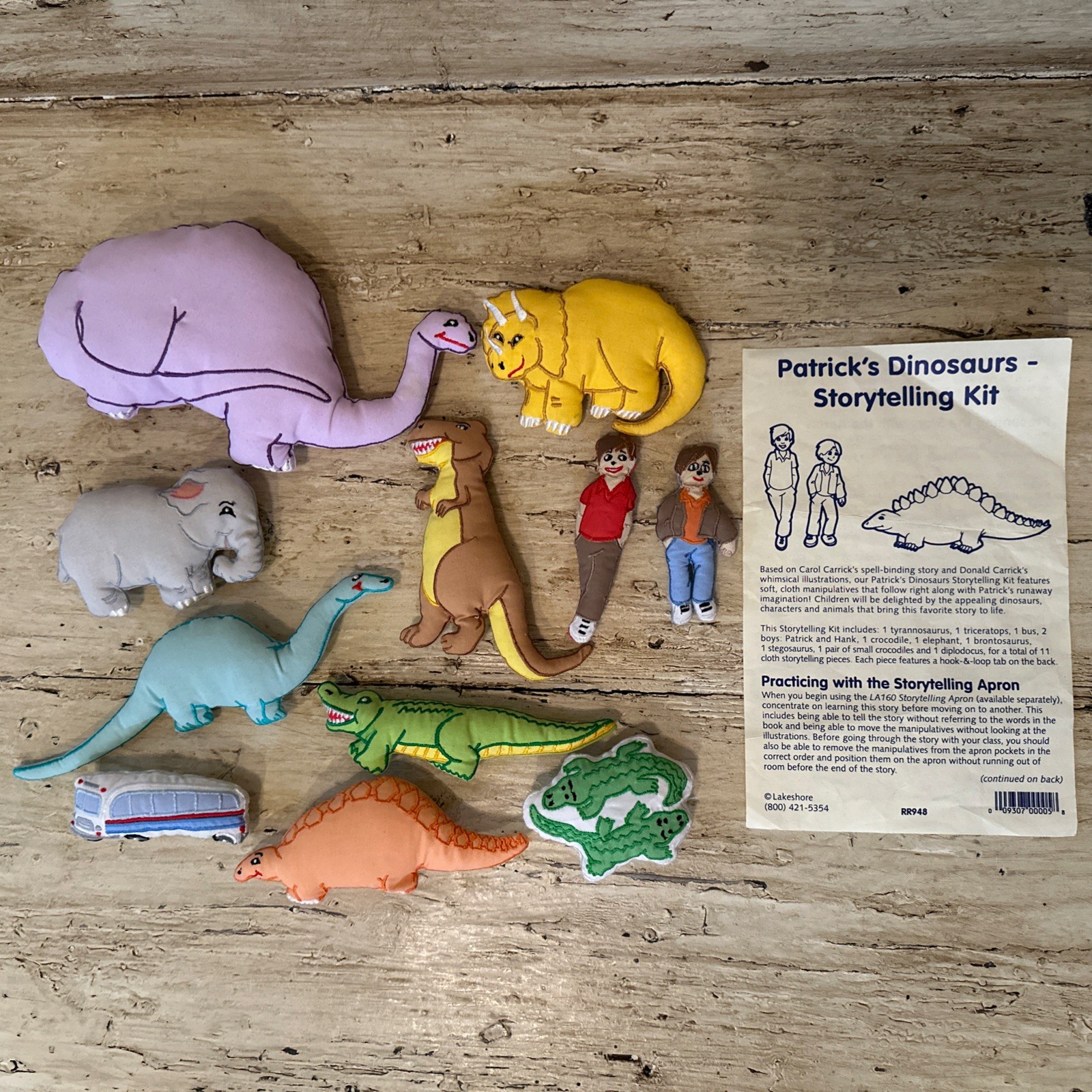 Lakeshore Learning Storytelling Kit “Patrick’s Dinosaurs” 11 Pieces