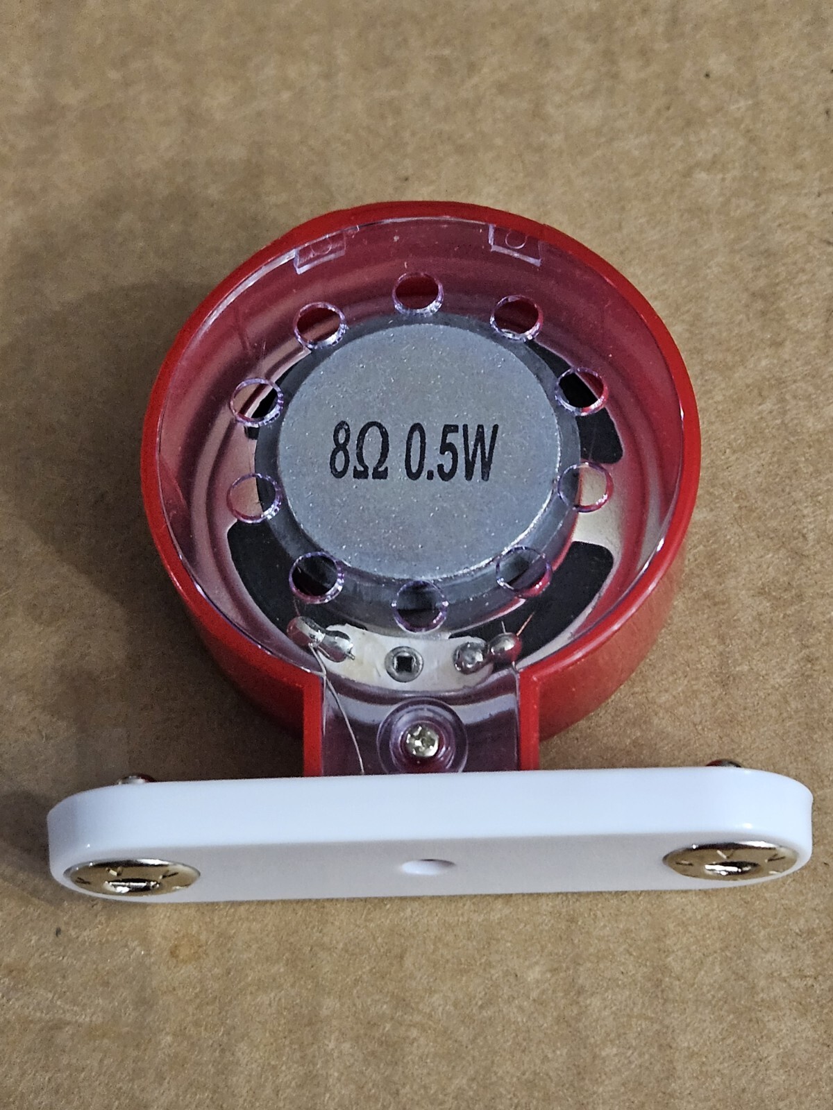 Elenco Snap Circuits Replacement Part – Speaker SP Red 0.5w