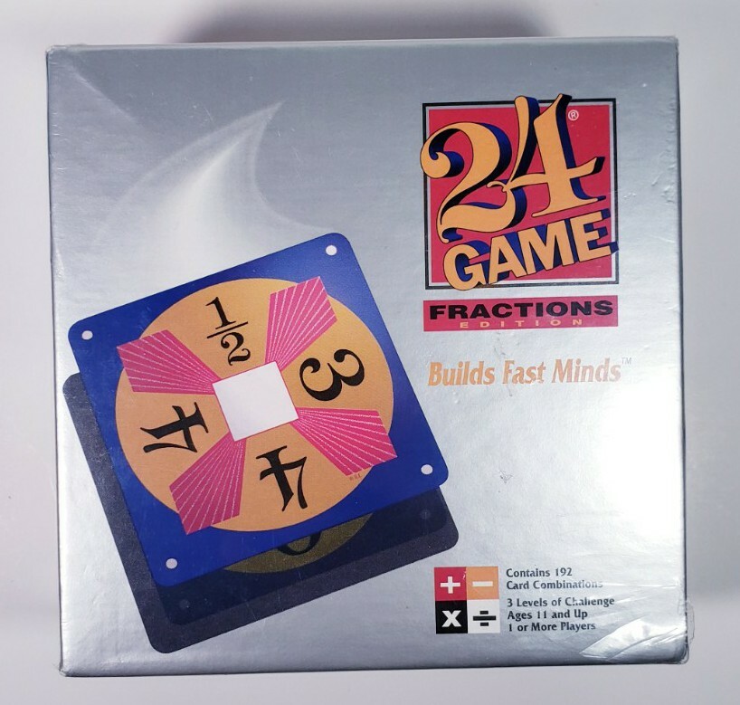 24 Game Fractions Edition 192 Cards Math Game 3 Levels Ages 11+ Factory Sealed