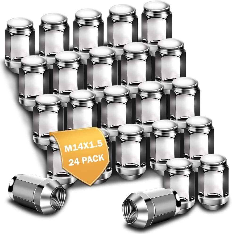 M14x1.5 Lug Nuts Replacement for Ford F150 Heavy Duty Silverado GMC Aftermarket