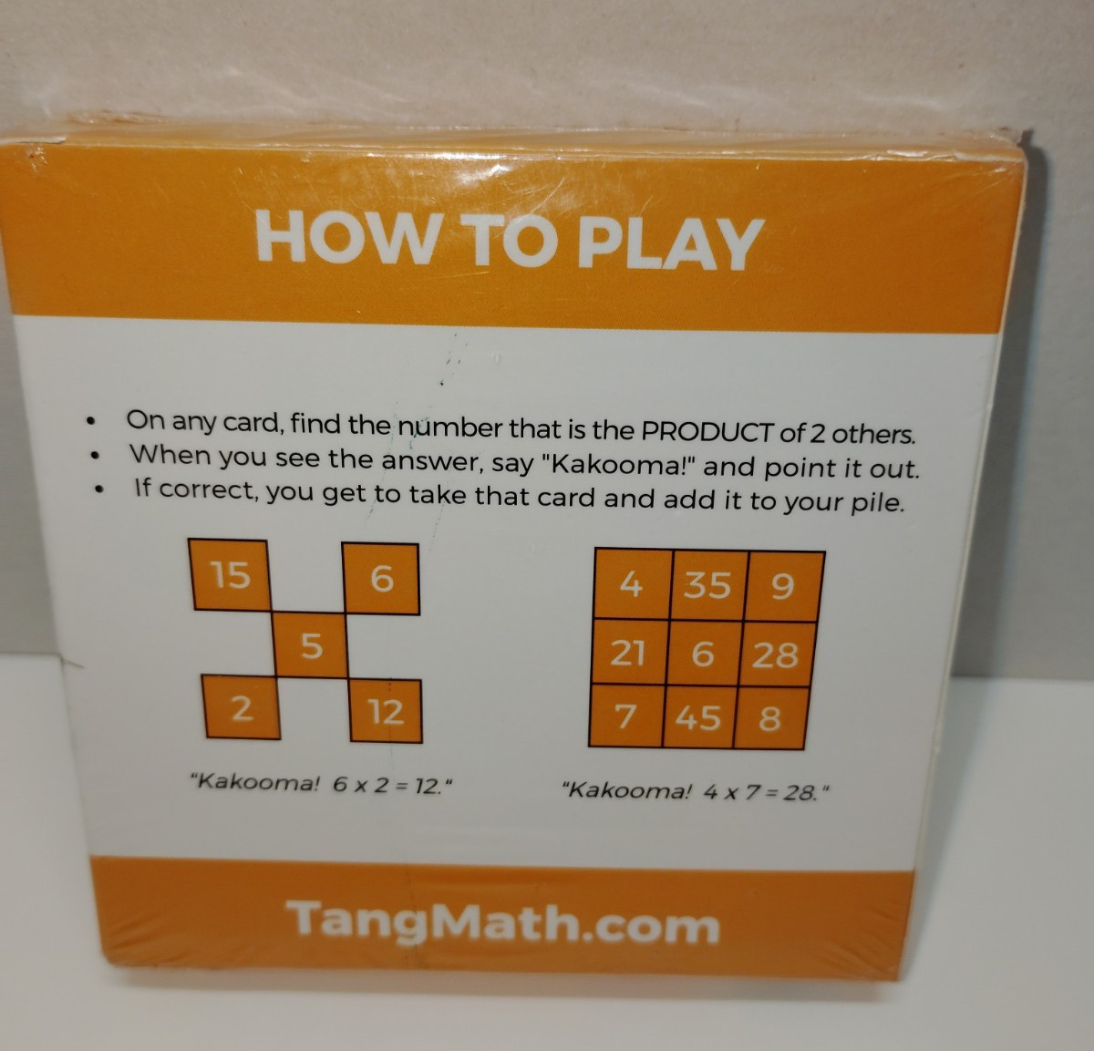 Kakooma Tang Math Cards Multiplication Game-New! Sealed!