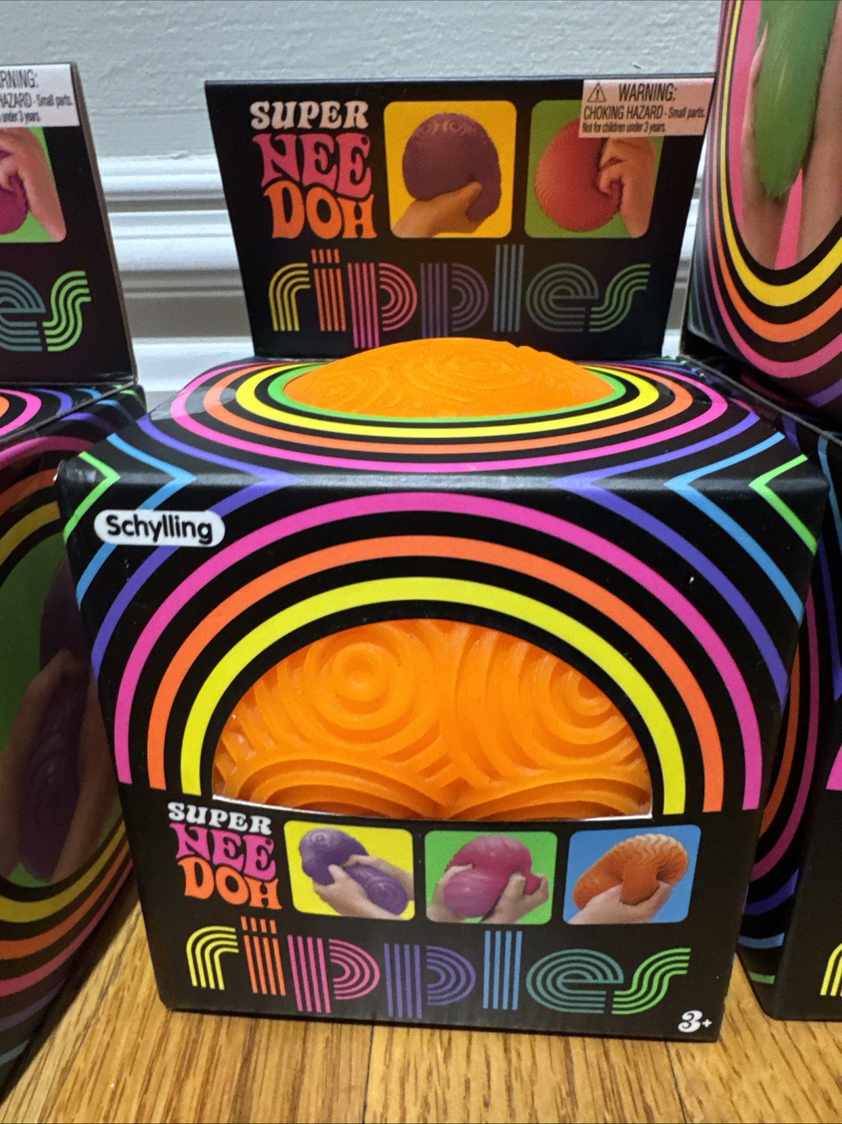 Set of 4 – Schylling Super NeeDoh Ripples XL Giant Sensory Squishy NEW HOT ITEM