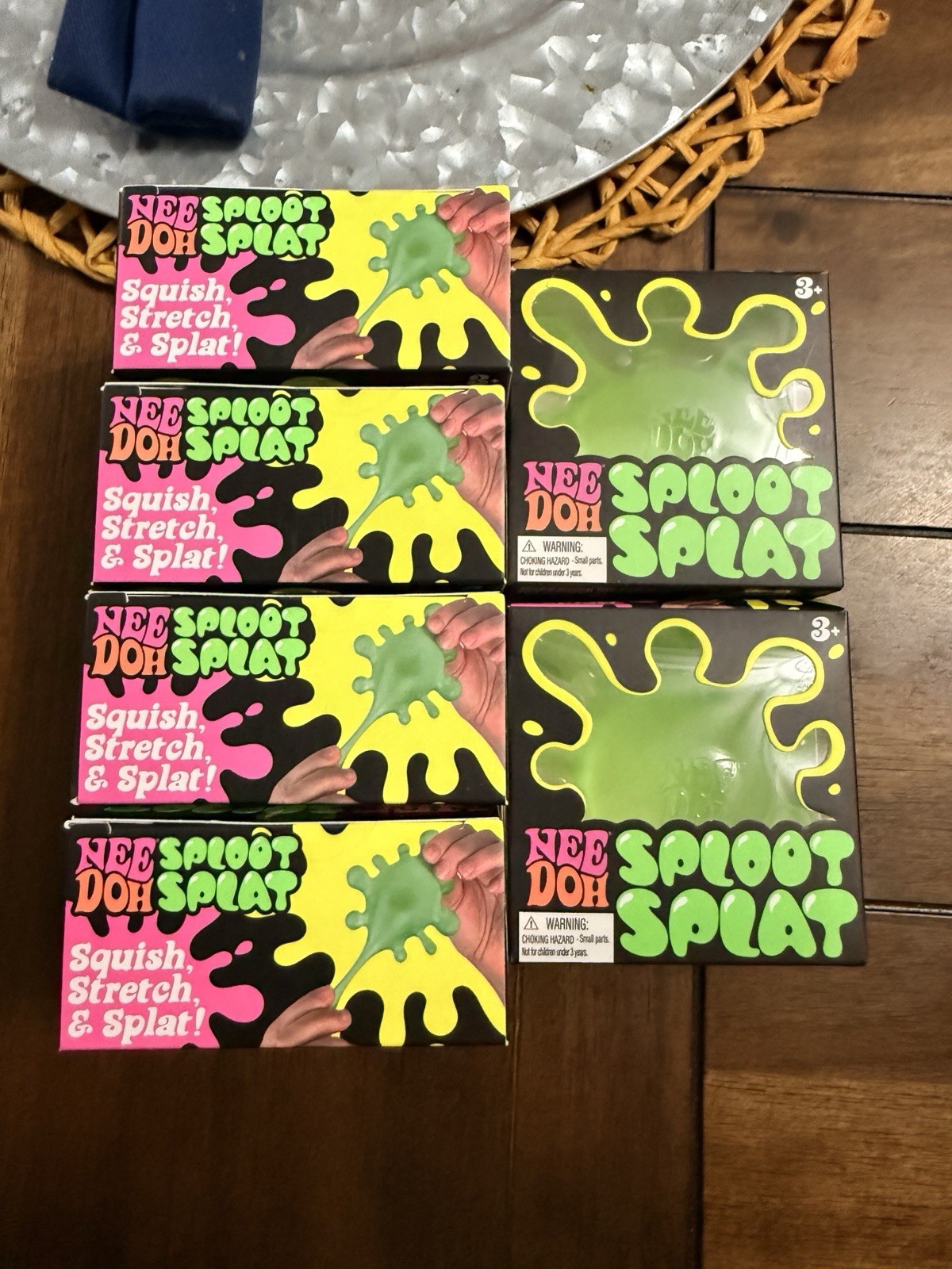 Green NeeDoh SPLOOT SPLAT Splatter Fidget Squishy Viral Tik Tok