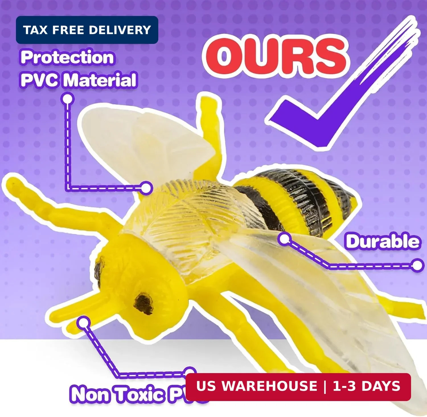 60 Piece Mini Insect Toys with Gift Box, Plastic Bug Figure for Kids, Fake Bug