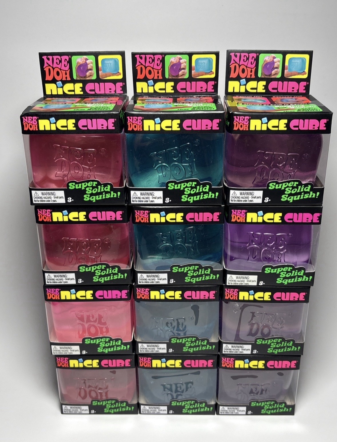 Needoh Nice Cube Case Of 12 Schylling With Display AUTHENTIC