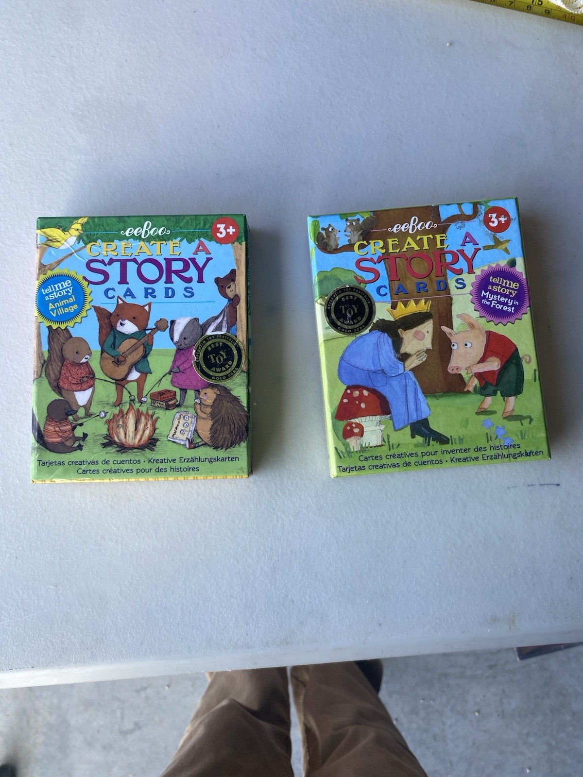 eeBoo Create a Story Cards Mystery in the Forest & Animal Village Lot