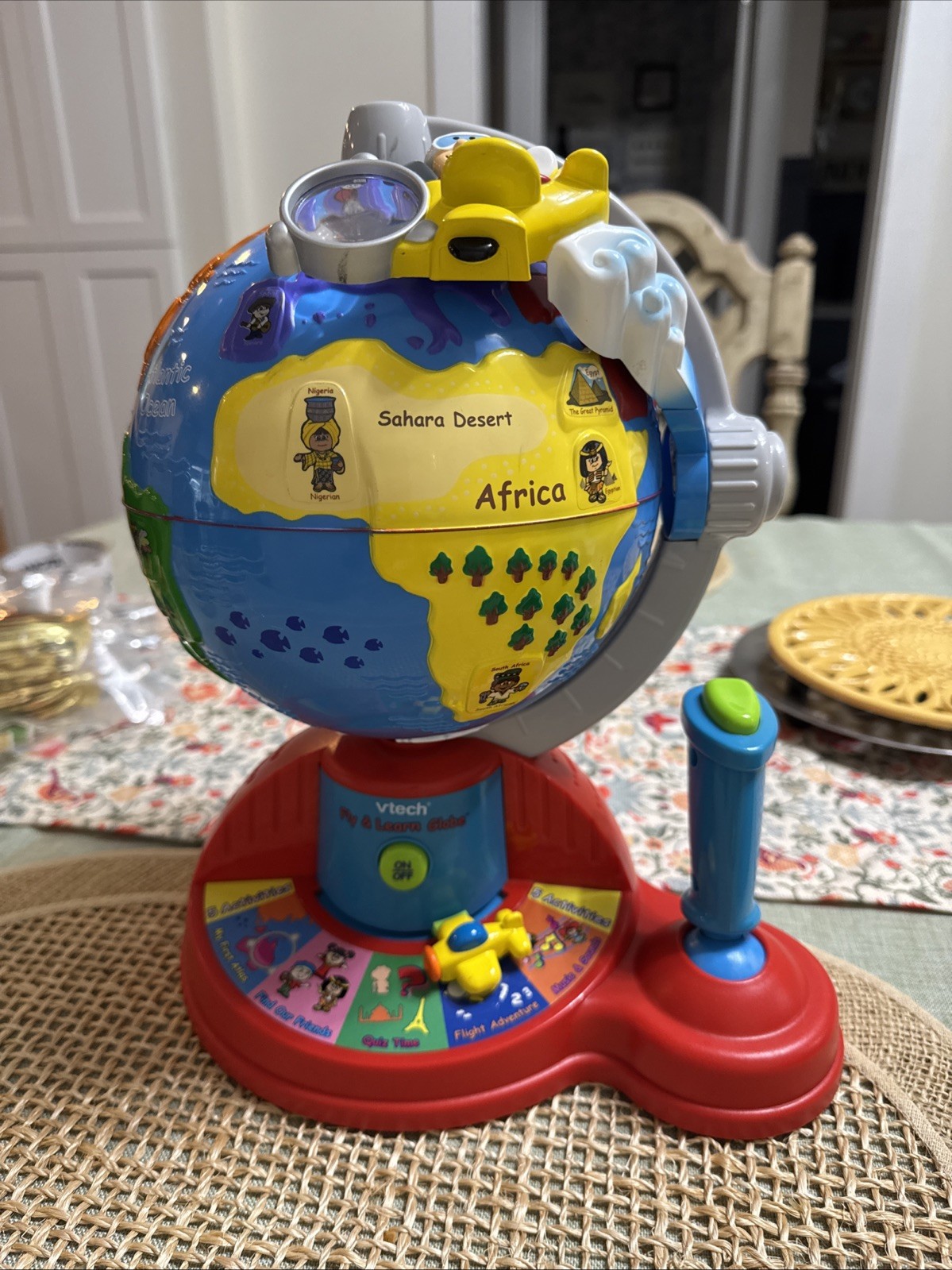 Vtech Fly And Learn Globe Learn and Play TESTED WORKS!