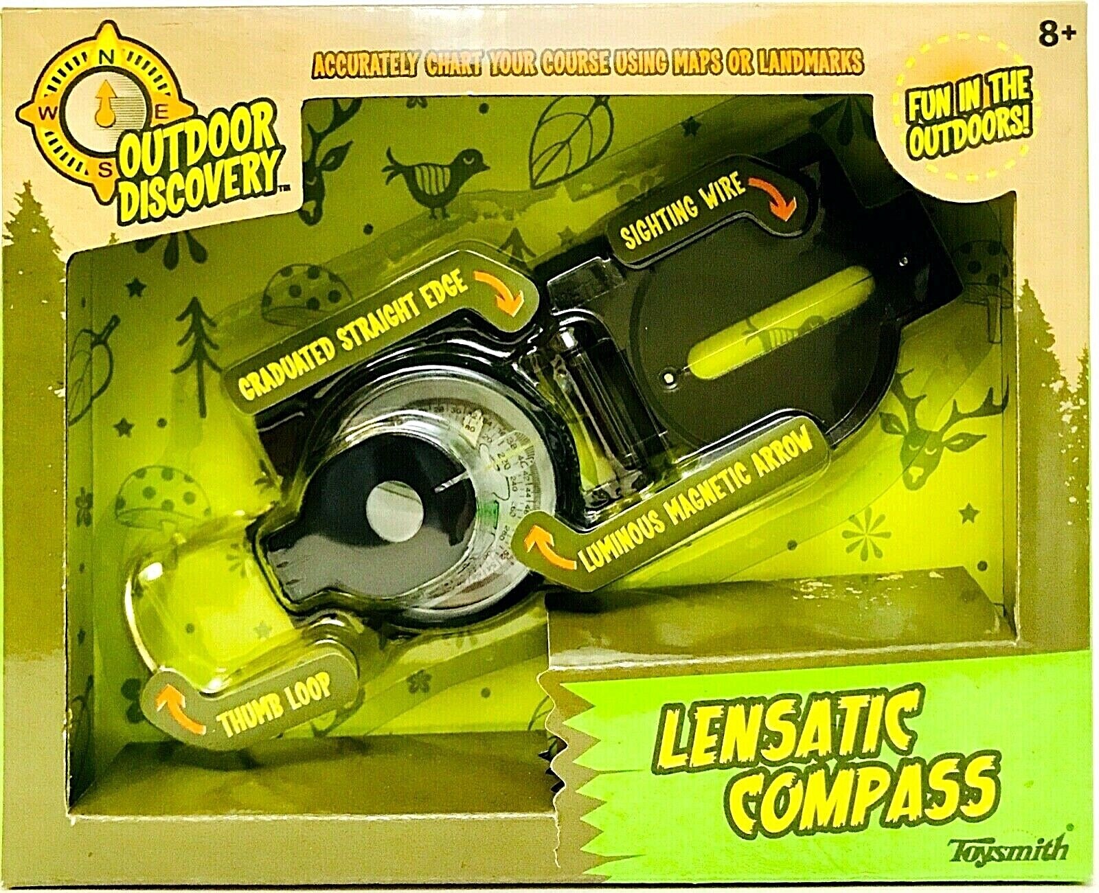 1 Ct Toysmith Outdoor Discovery Lensatic Compass Accurately Chart Your Course