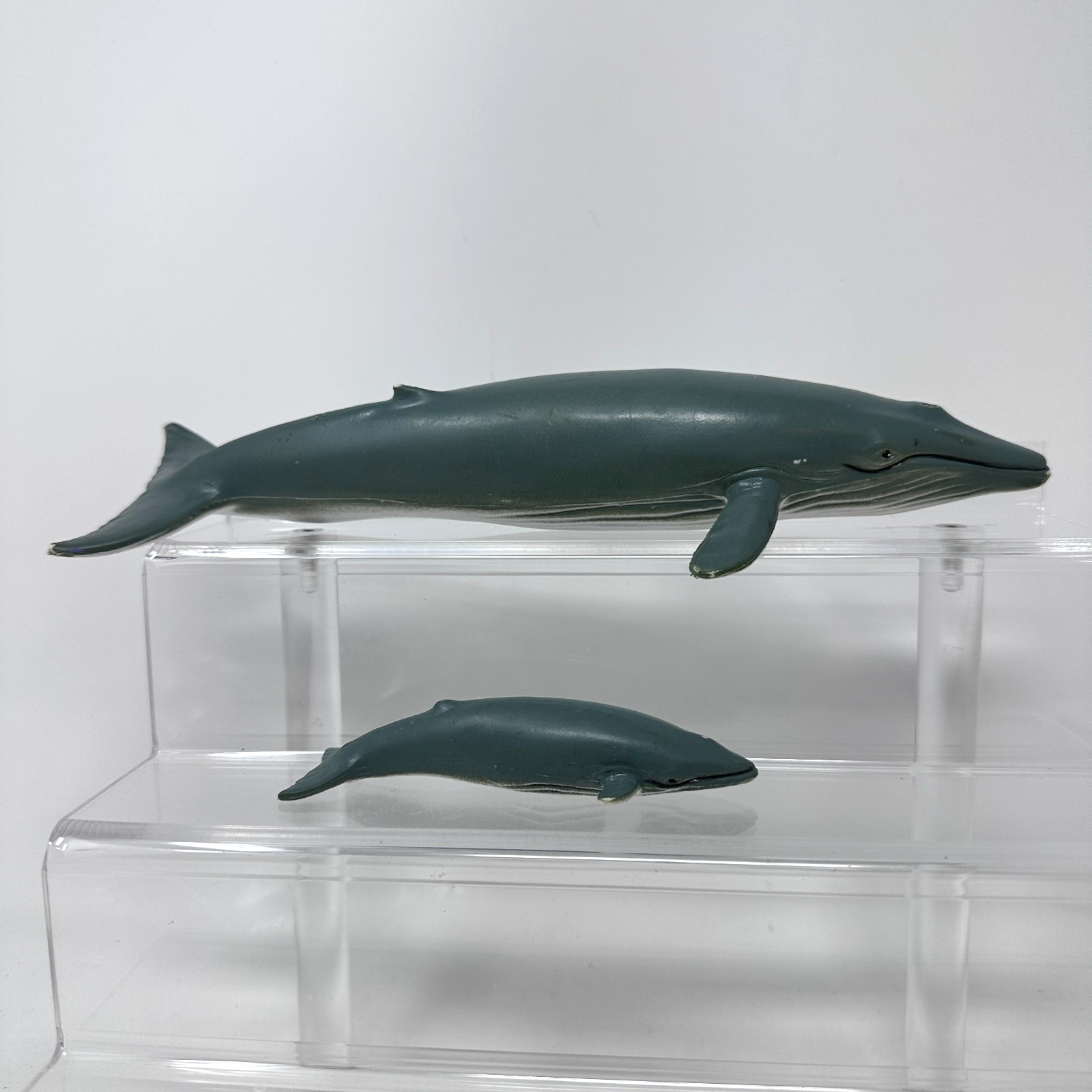 AAA Blue Whale & Calf Figure Large Ocean Sea Wildlife Animal & Baby Figurine 9″