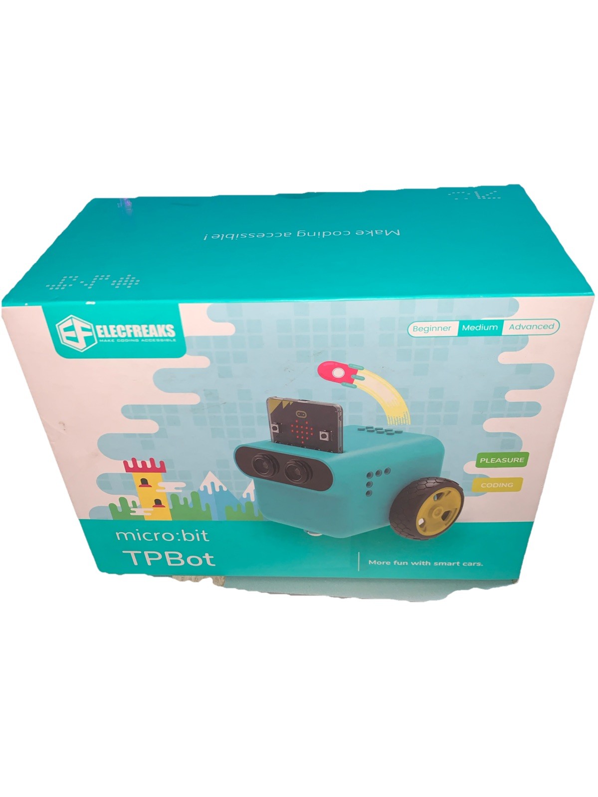 ELECFREAKS microbit TPbot Smart Coding Robot Car with 2 Modes, Tpbot Robot Car