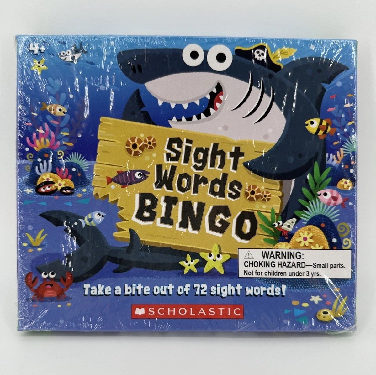 Scholastic Sight 72 Words Bingo Game 2-4 Players Age 5+ Educational SEALED