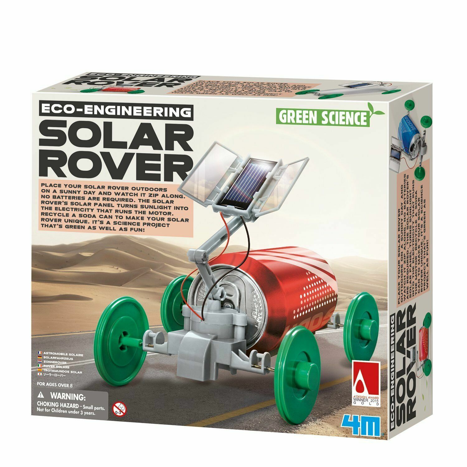 (NEW) SOLAR ROVER – GREEN SCIENCE ECO-ENGINEERING KIDS SCIENCE & ACTIVITY KIT