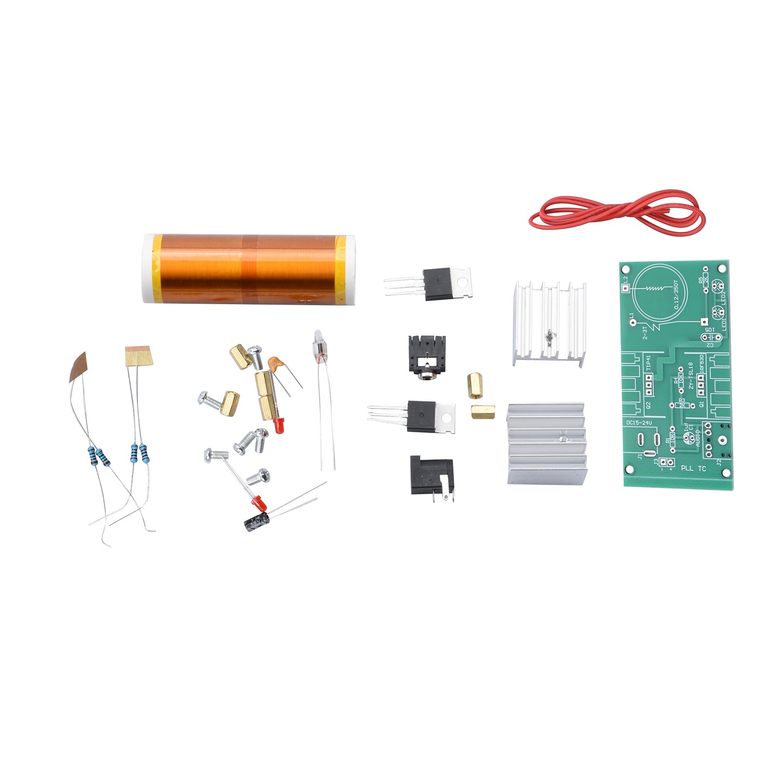 Unassembled Coil 15W Music Speaker Electronic Field Project Kits Wireless