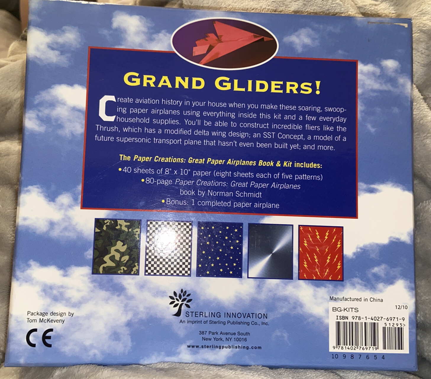 Paper Airplanes/Gliders Book & Kit Paper Included