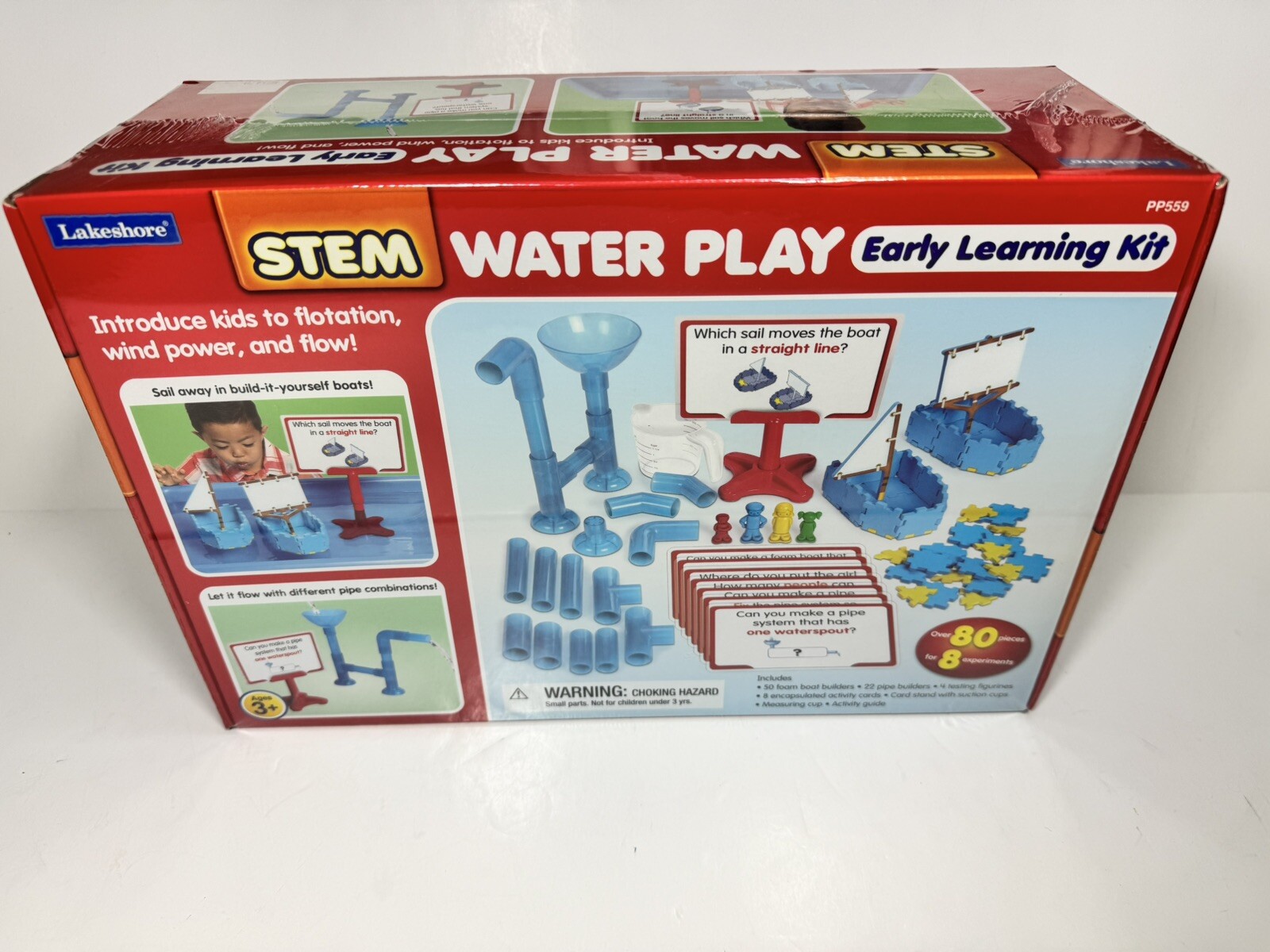 Lakeshore Early Learning Kit Stem Water Play 3 And Up New Sealed Box (91)