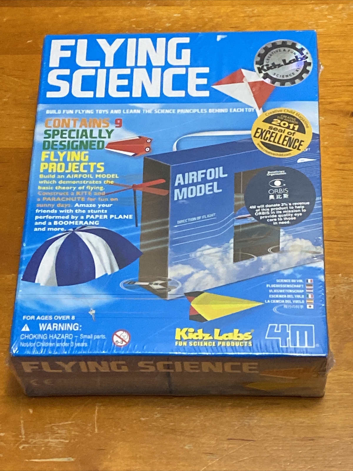 Flying Science 4M Kidz Labs #7611 Toysmith Air Foil Kite Boomerang Glider Plane