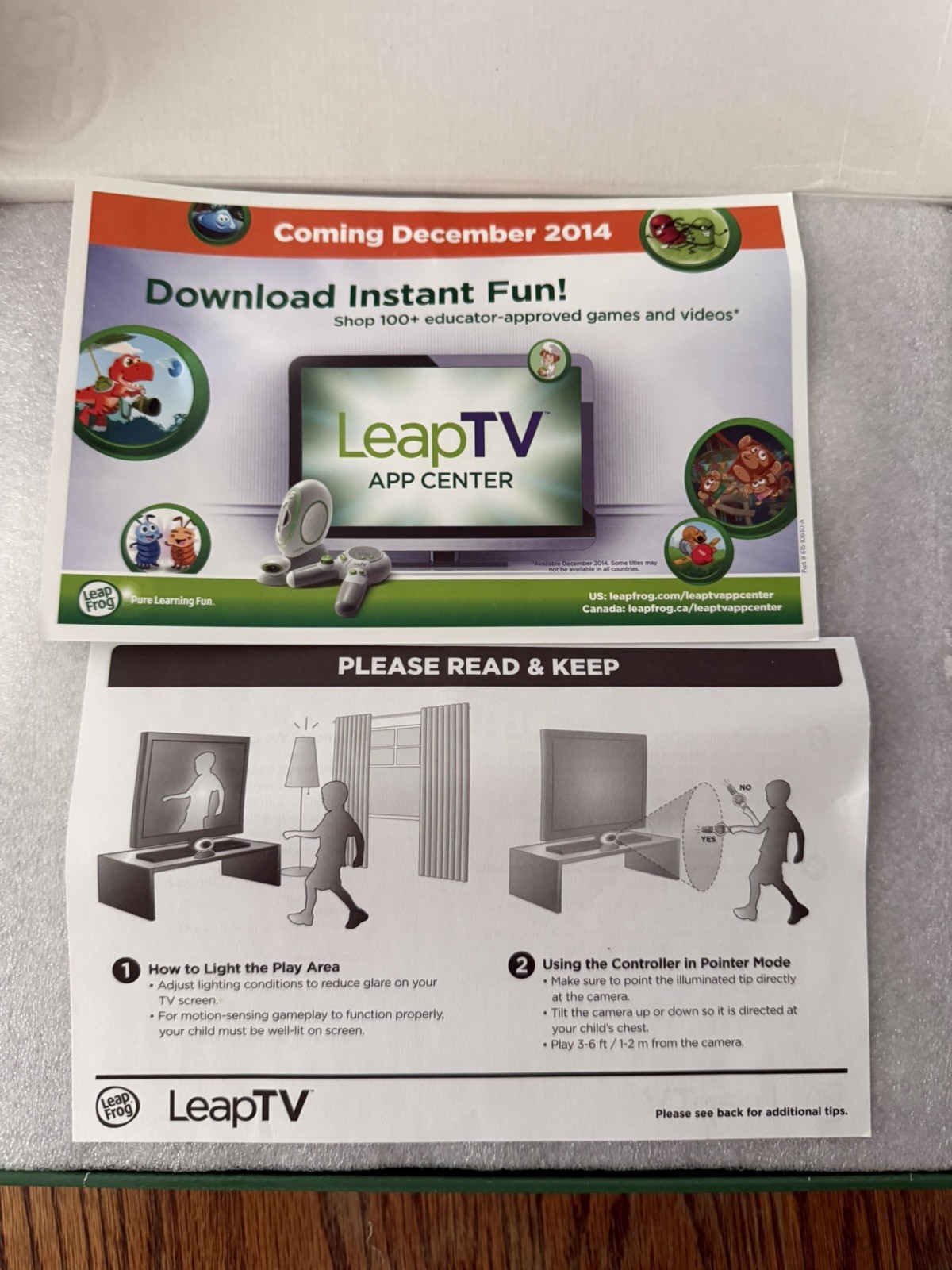 Leap Frog Leap TV Educational Active Video Gaming System Ages 3-8 ~New Open Box