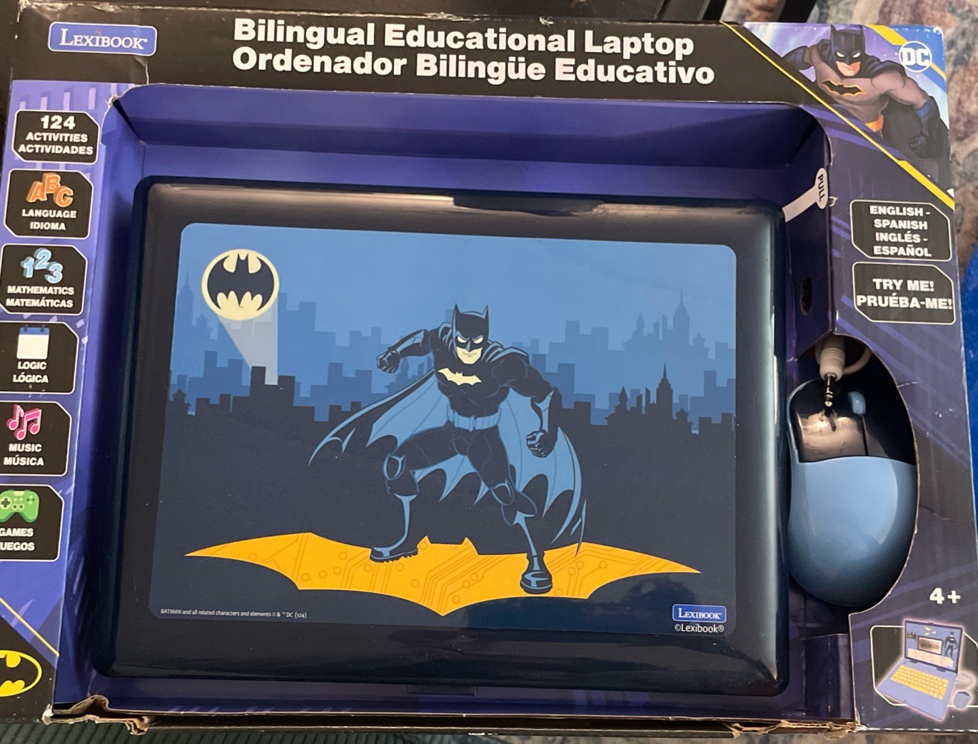 Lexibook, Batman Bilingual Spanish/English Educational Computer, 124 Activities