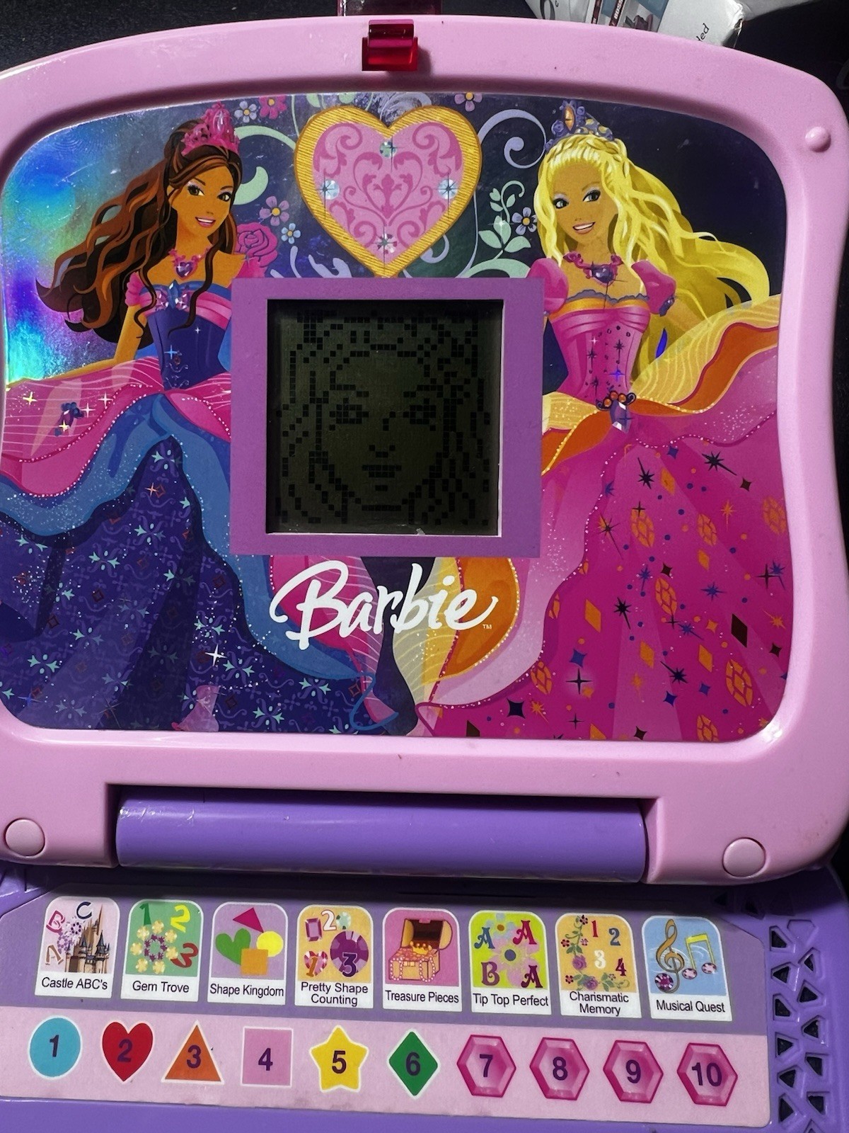 Barbie Educational Game by Oregon Scientific DJ68 ABCs Memory Counting Preowned