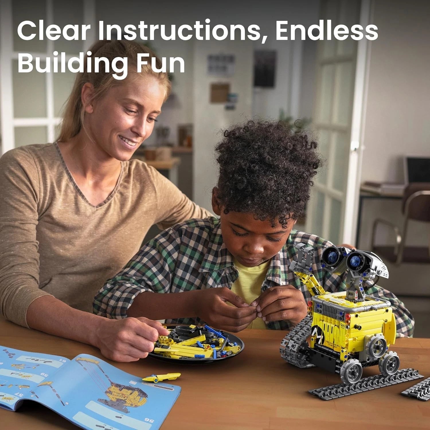 Robot Building Kit with Remote Control STEM Gifts for Boys Age 8-13, Technic …