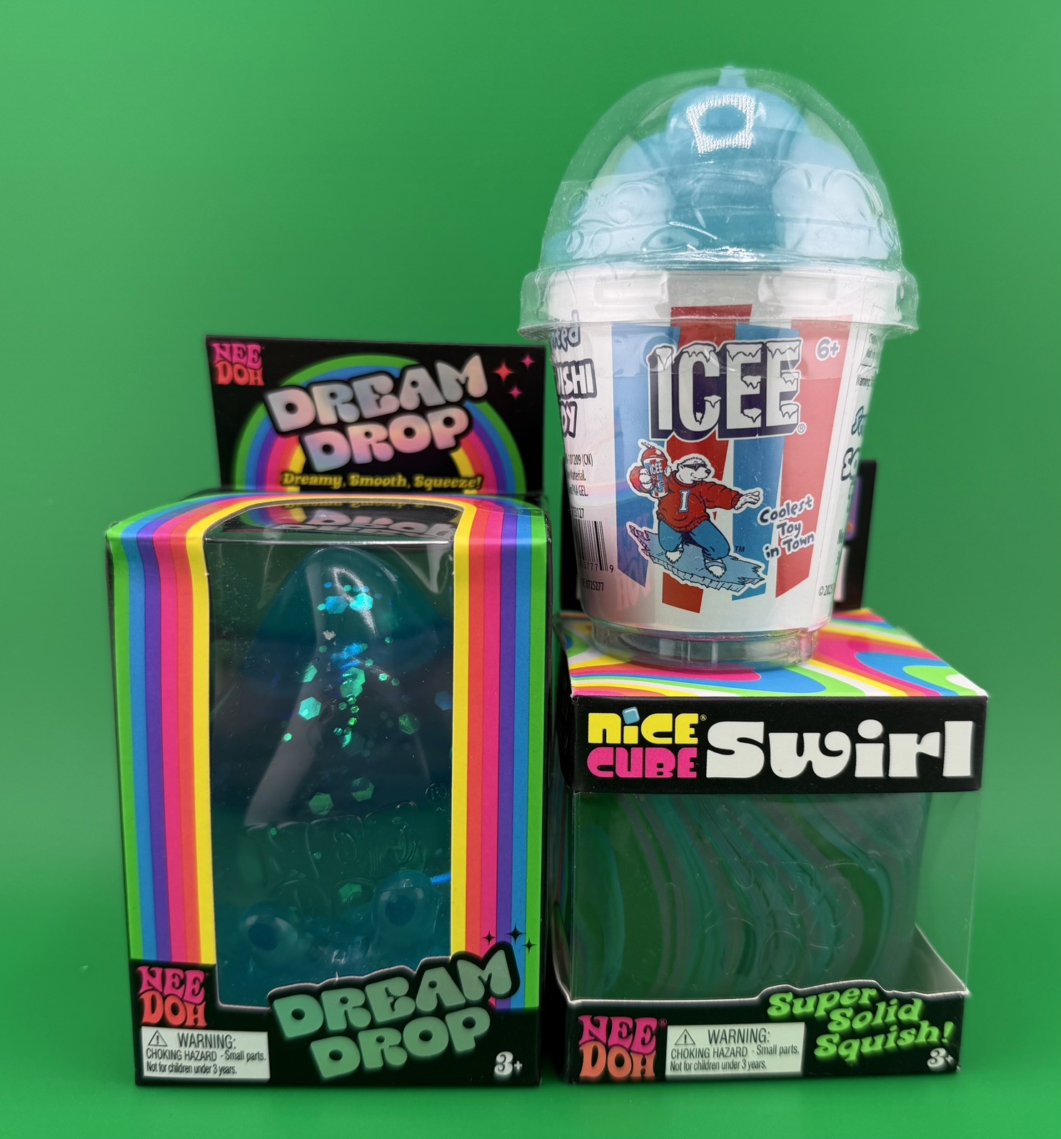 New NeeDoh Bundle Dream Drop/ Cube Swirl / Scented Icee squishy !!!