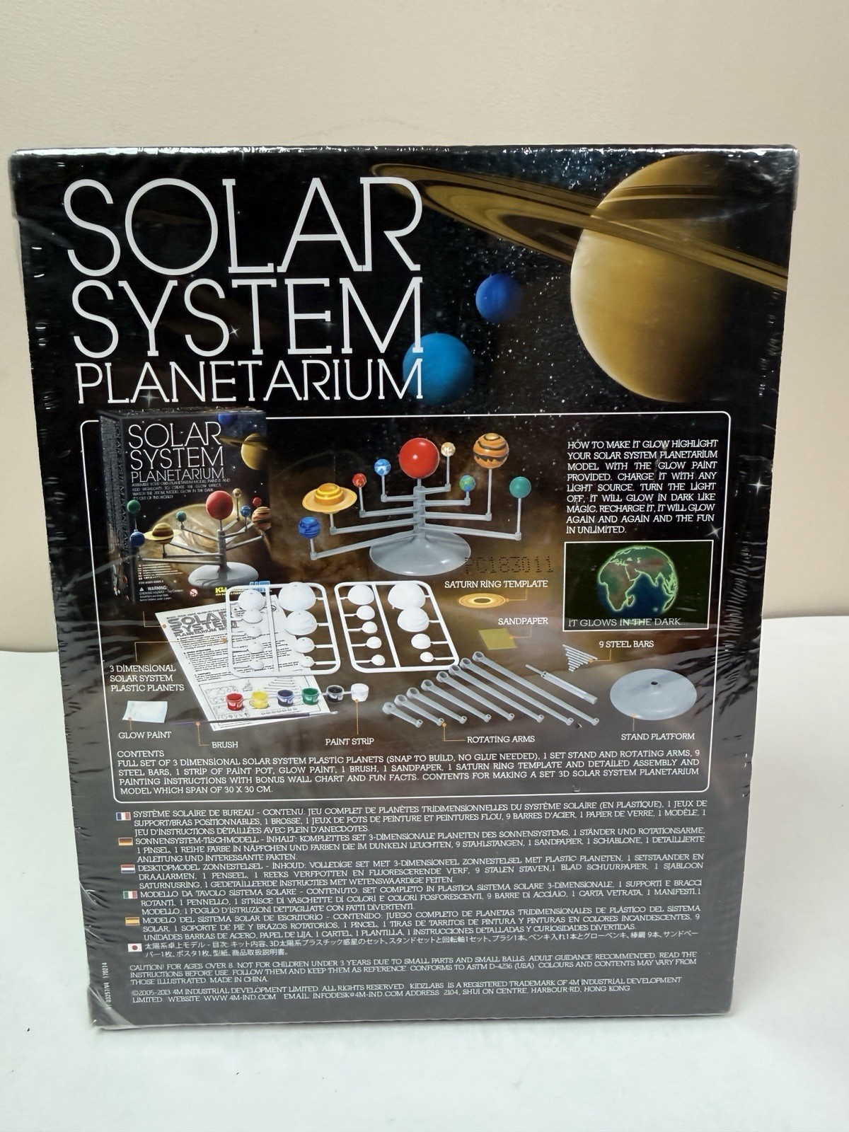 Kids Labs Solar System Planetarium Model Kit Glow Planets Science Toy STEM New