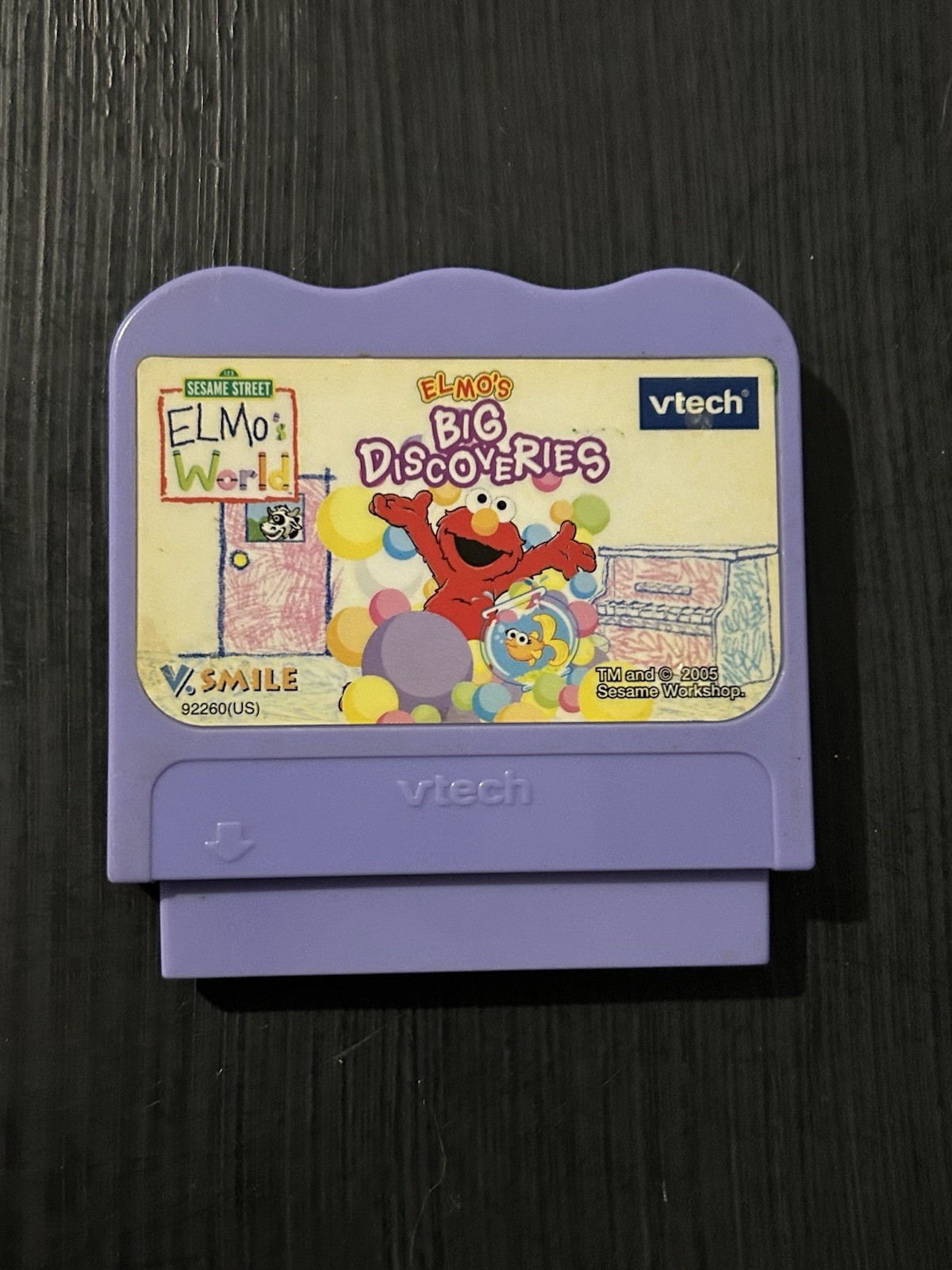 Vtech V.Smile Elmo’s World Big Discoveries Smartridge Game 2005 Sesame Street