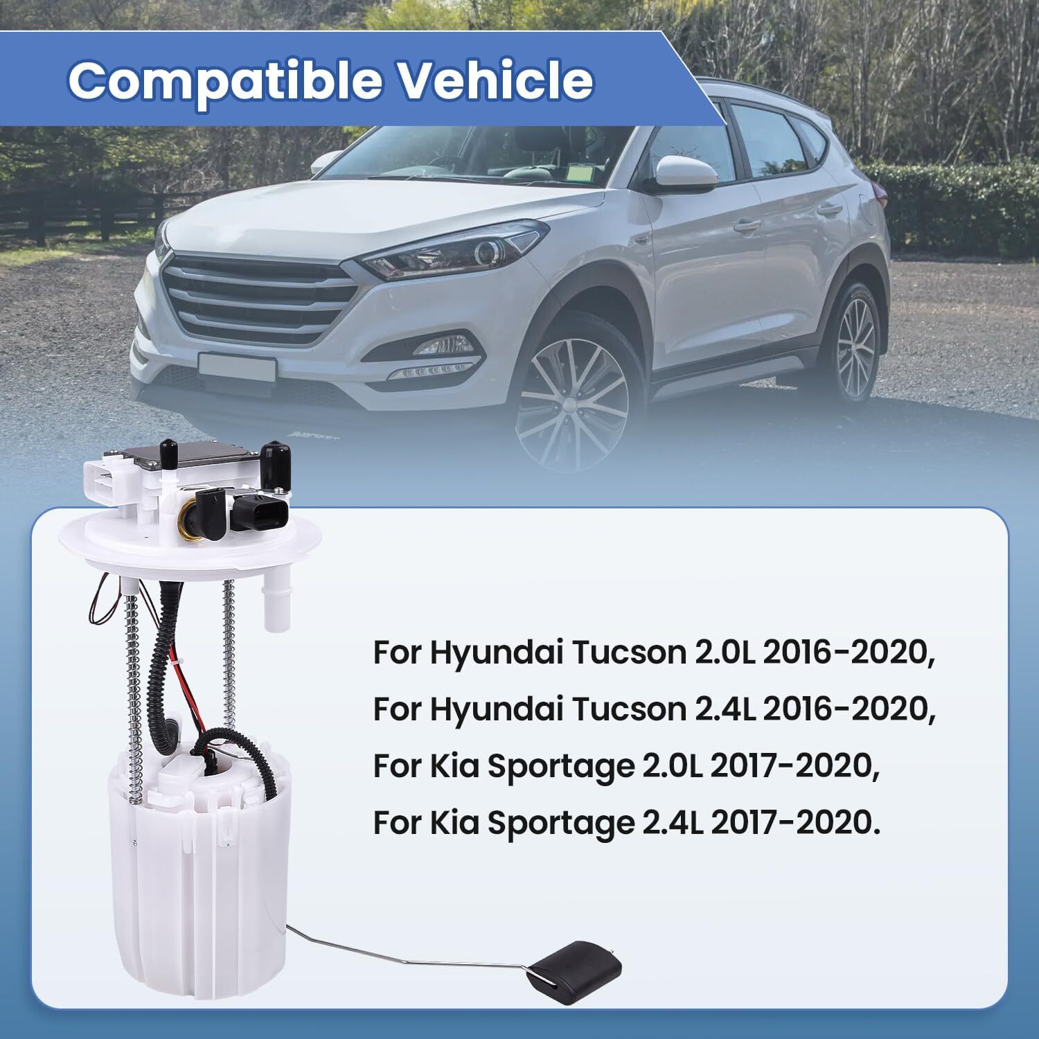 31120D3500 31120-D3500 Fuel Pump Assembly with Sending Unit Fits for Hyundai