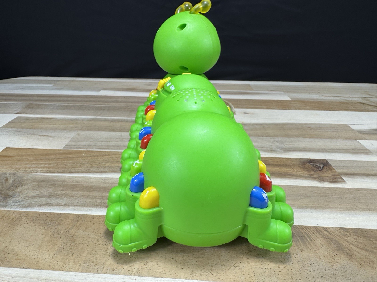 ✅Leap Frog Alphabet Pal Caterpillar With Sounds Learn ABC Colors Pull Toy Lights