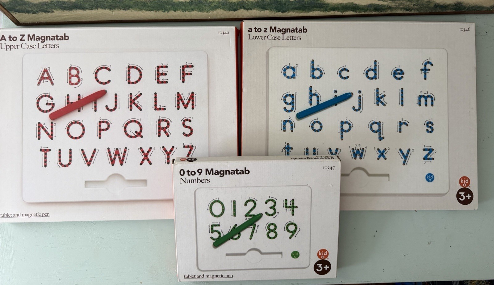 Magnatab A to Z Upper & Lower Case Letter & Numbers & Pen Reusable Brand New