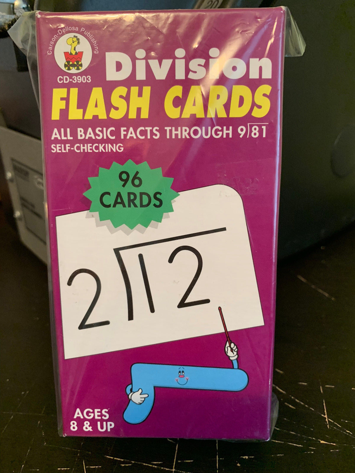 Division Math Flash Cards Basic Facts Through 9s U4