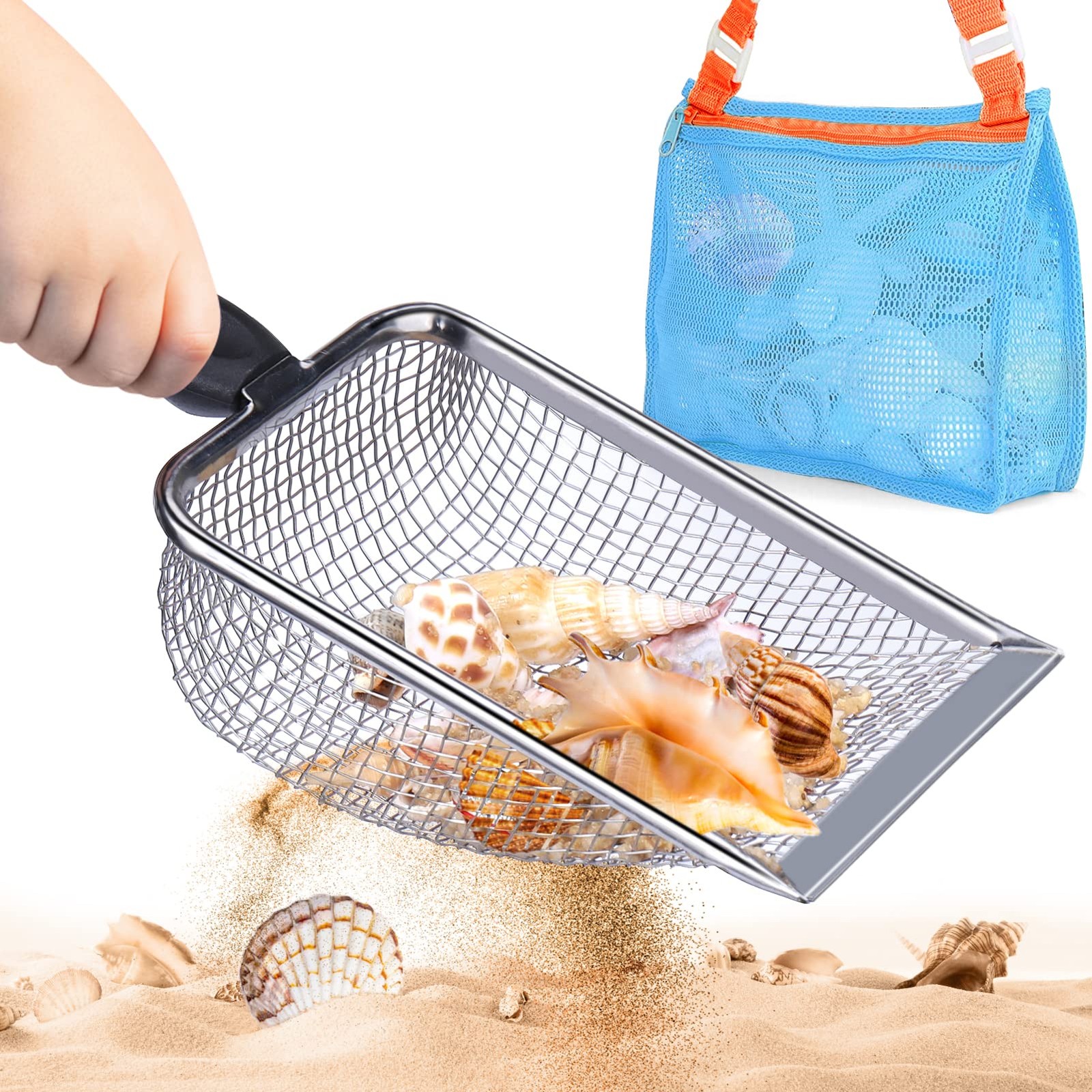 Vodolo Beach Mesh Shovel with Medium, 1pcs With Bag