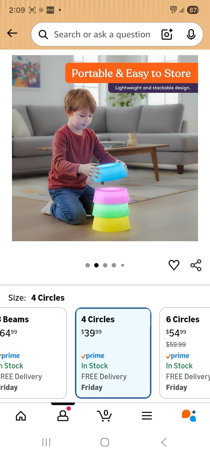 Special Supplies Liquid Gel LED Light-Up Stepping Stones -Fun Play! Set of 4 NEW