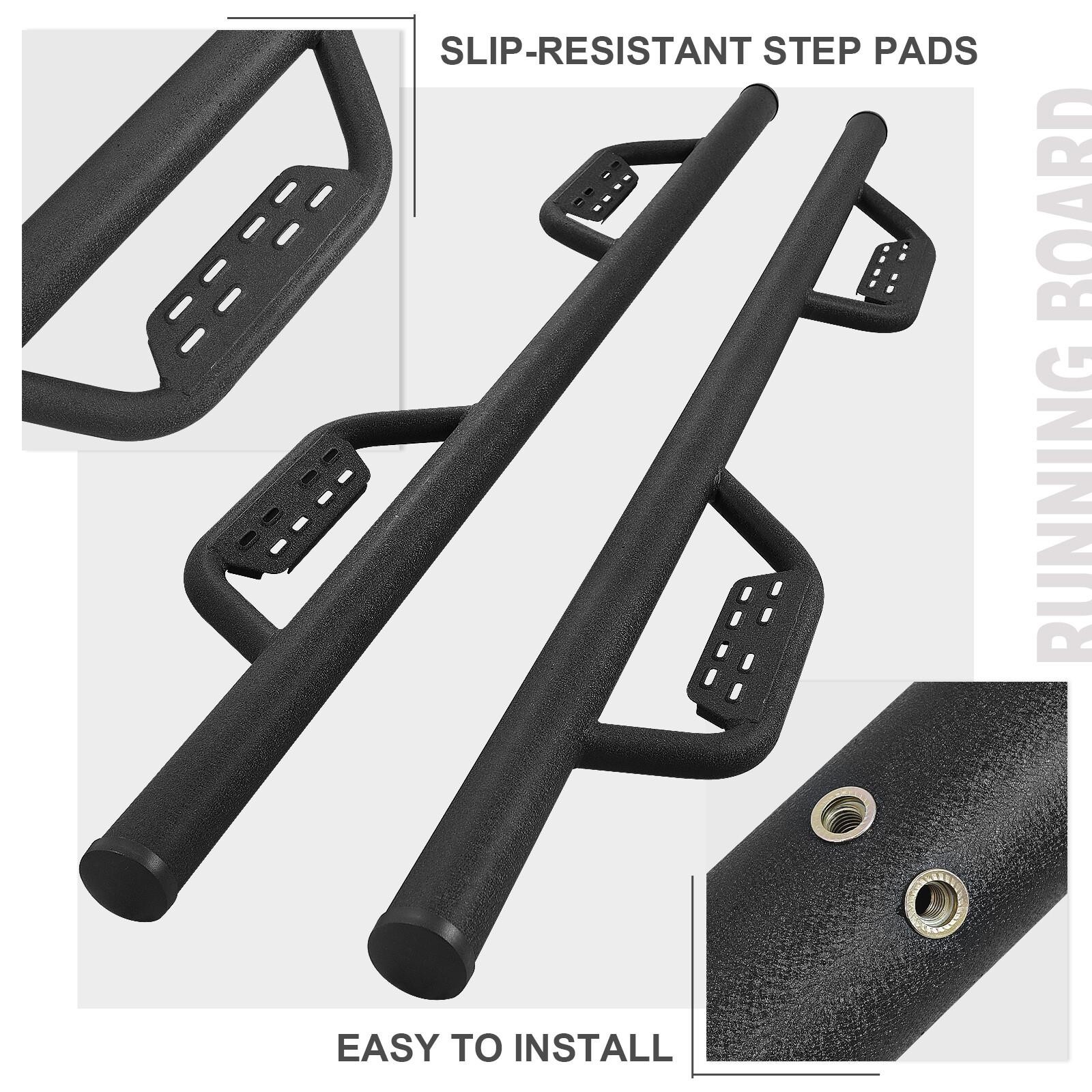 07-19 Chevy Silverado GMC Sierra Double Cab 3″ Running Boards Side Step Down