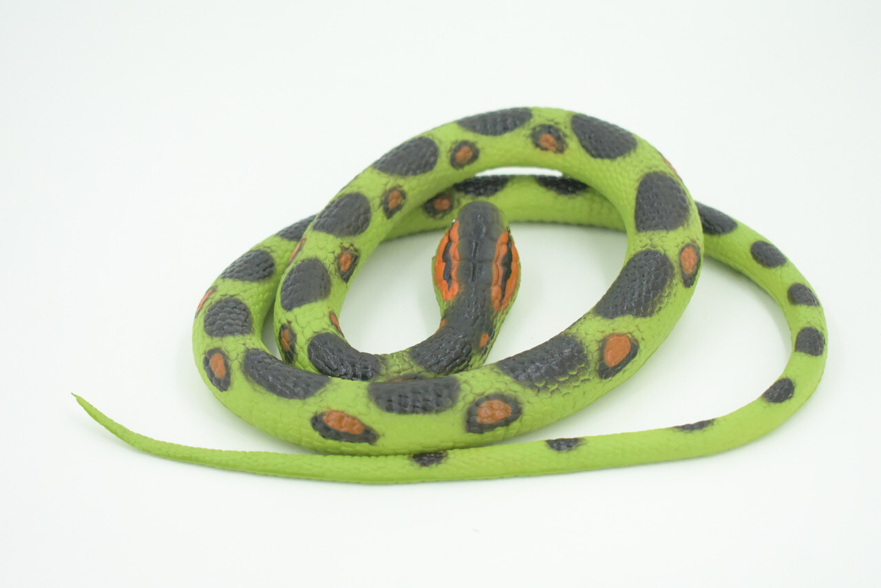 Anaconda Snake Toy, Rubber Snake, Realistic Painted Model, Gift, 42″ WR24 BB316