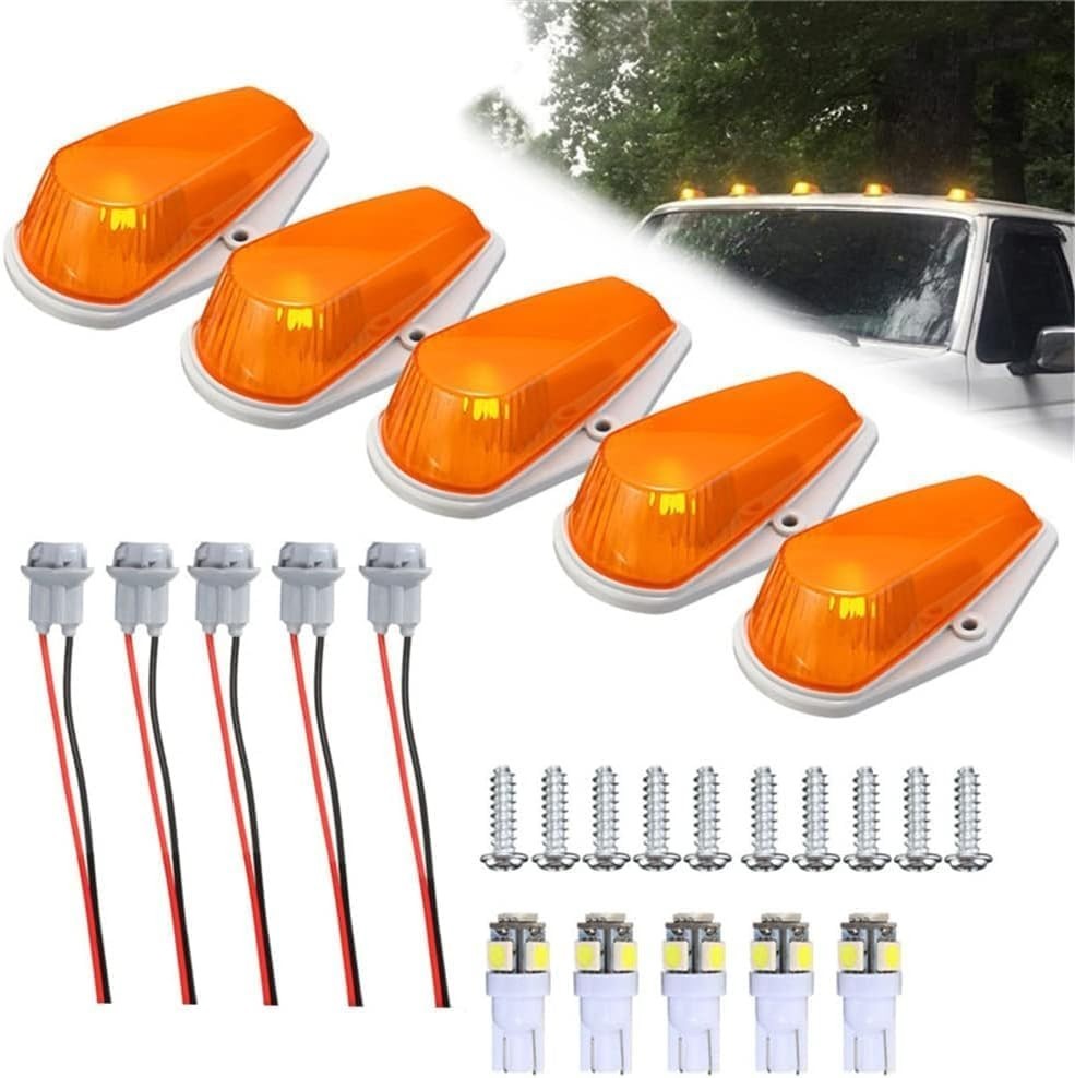 5PCS Cab Lights Cab Marker Roof Lights Compatible with Ford F150 F250 F350 F4…