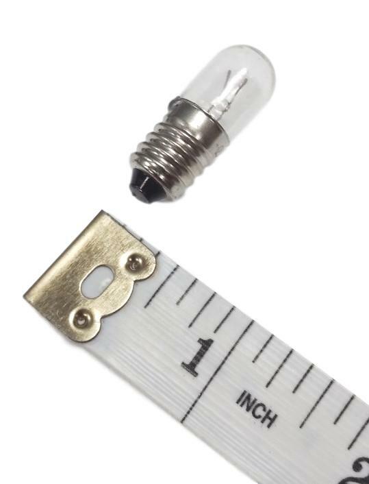 E10 Miniature Lamps or Light Bulbs, 3.8V 0.2A, Pack of 10, Bullet Shape
