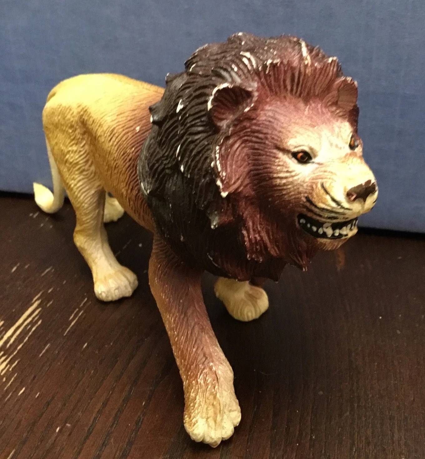 Lion Toy Figure Hard RubberAnimal 1980’s Toy