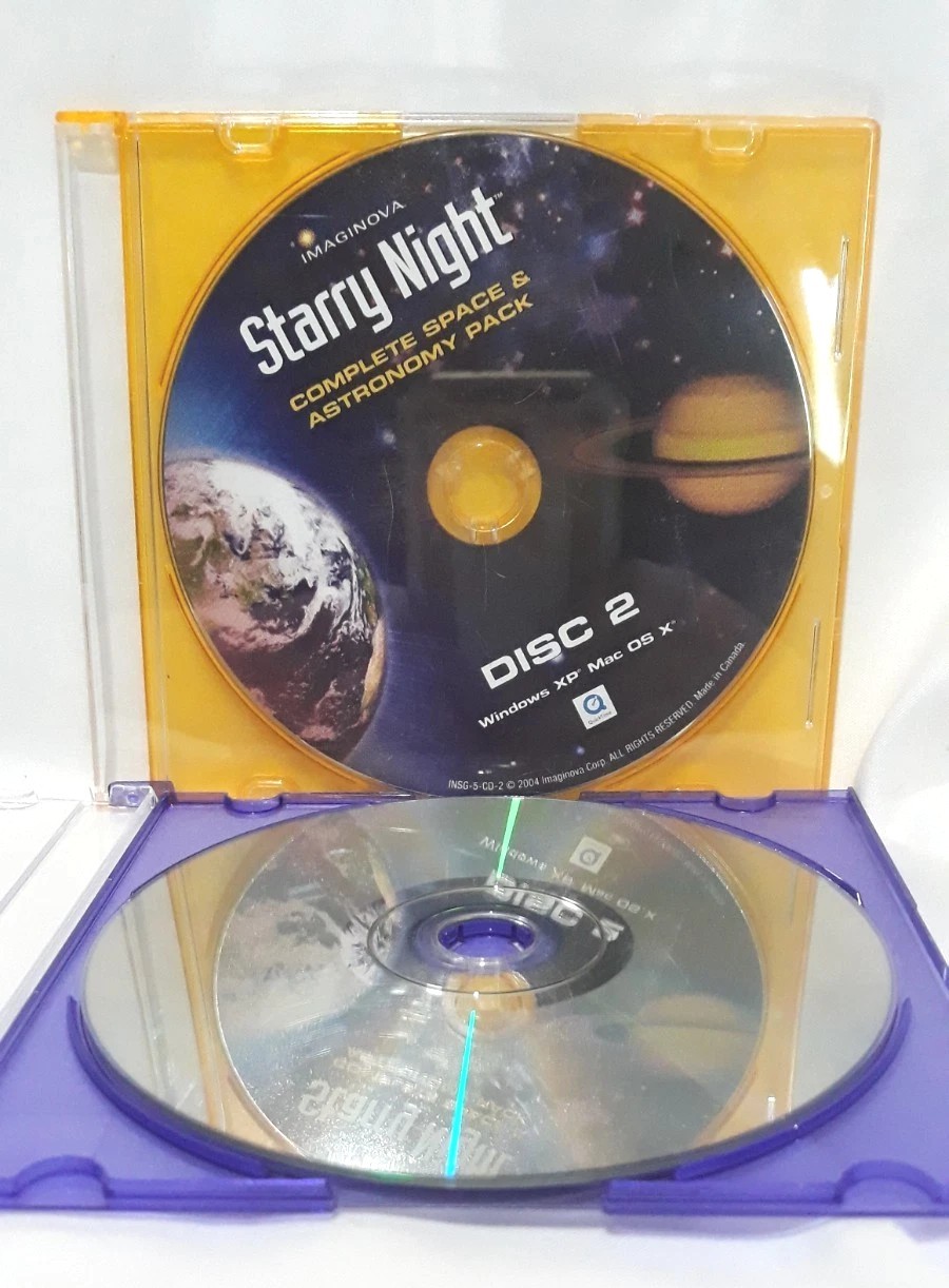 Imaginova Starry Night Complete Space & Astronomy Pack 2 Disc Set Discs Only