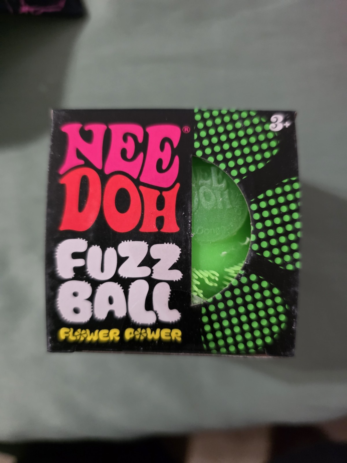 Nee Doh Fuzz Ball Green Squeeze Squishy Sensory Stress Fidget Toy NEW