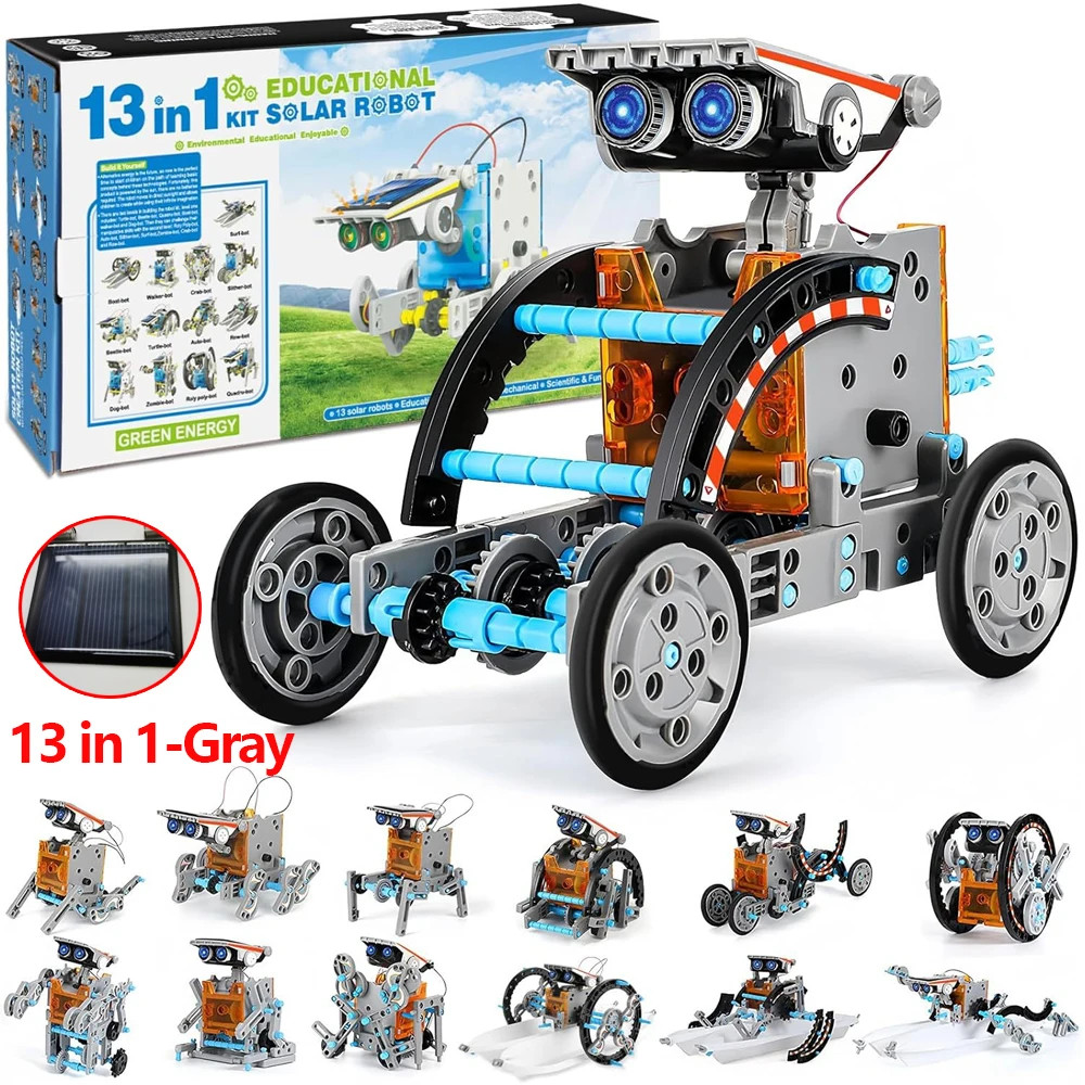 25 in 1 Solar Robot Kit Toys for Kids Boys Educational Toy DIY STEM Science Expe