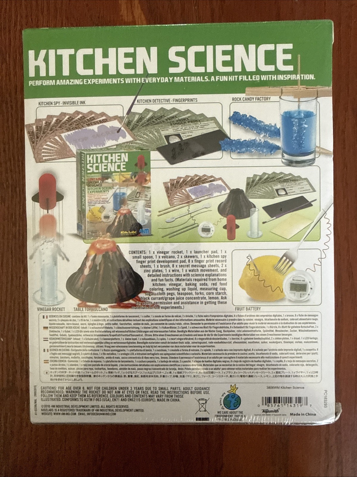 Kidz Labs 4M Kitchen Science Lab Kit Volcano Making, Rocket Launch Fun STEM