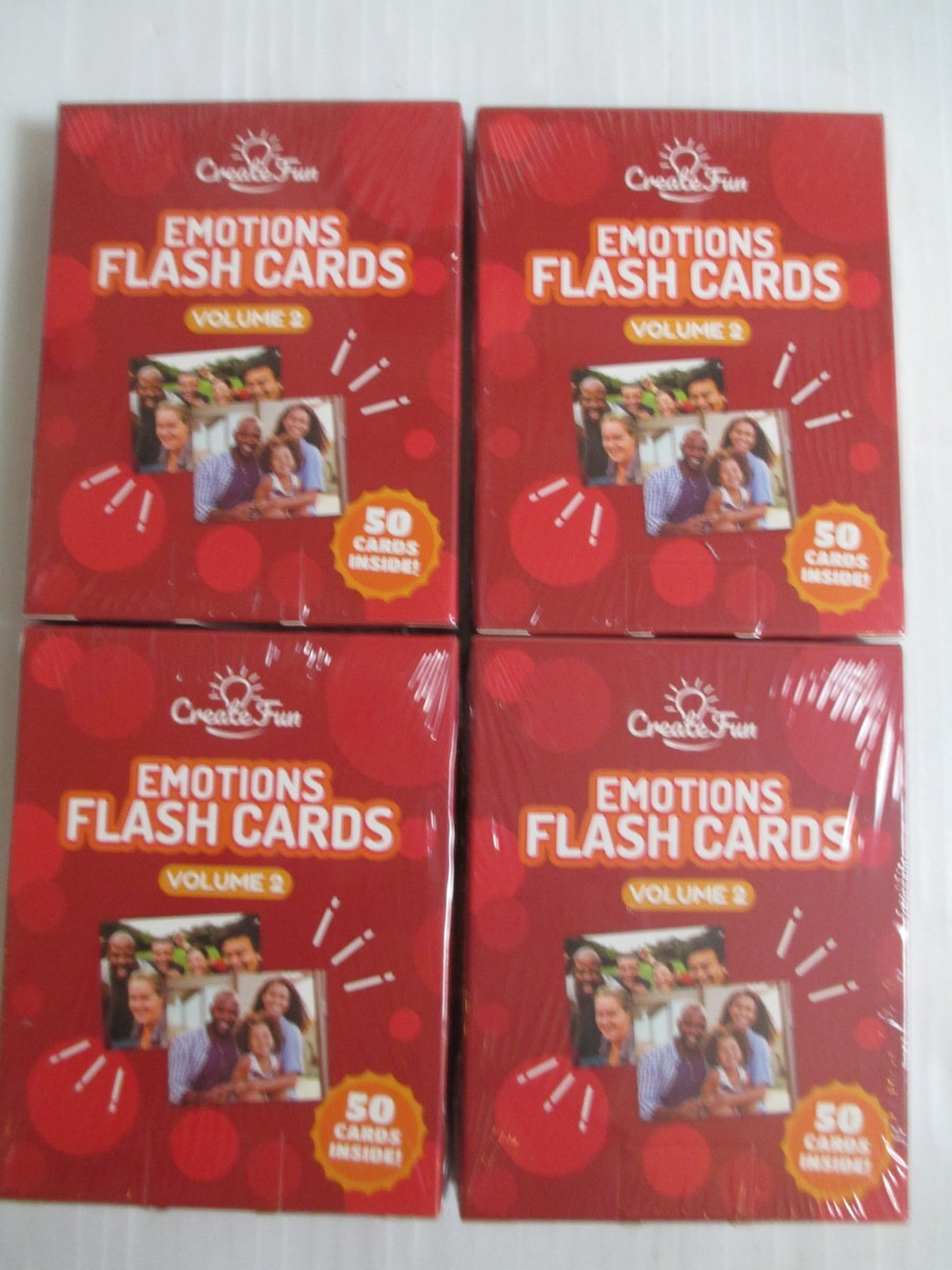 Emotions Flash Cards volume 2 Create Fun new sealed lot of 4 sets