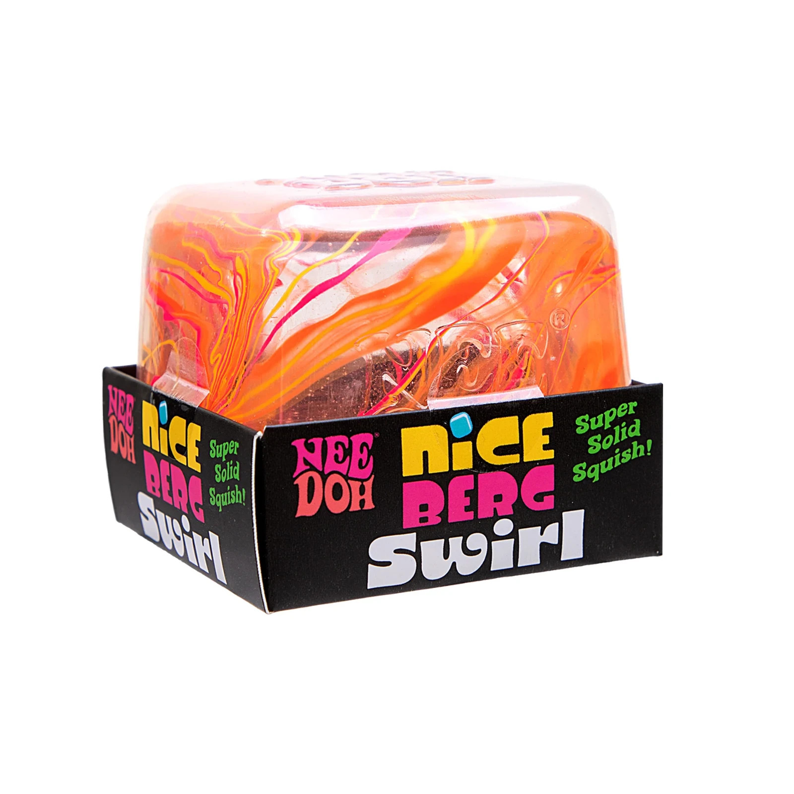 NeeDoh Nice Berg Swirl *PINK, ORANGE & YELLOW VARIATION* 100% Authentic