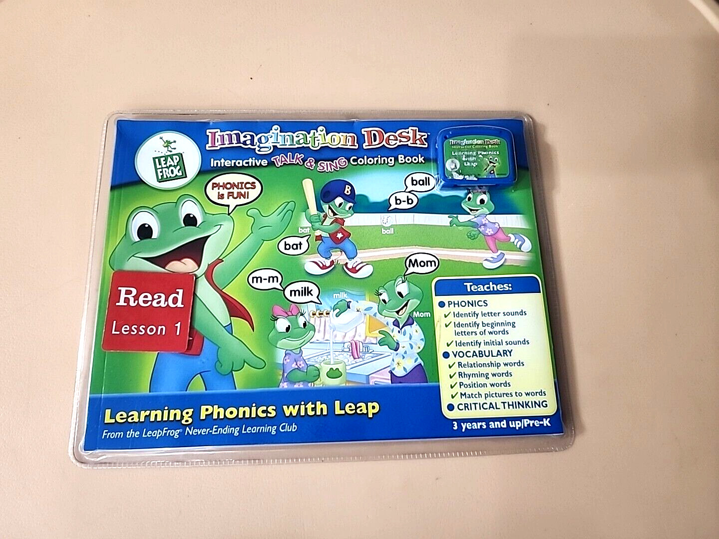 Leap Frog Imagination Desk Learning Phonics with Leap Lesson 1 New SEALED